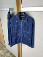 Prada washed and distressed denim outerwear - 图片 7