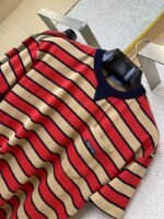Prada Striped Pocket Short Sleeve T-Shirt Red - 图片 6