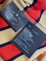 Prada Striped Pocket Short Sleeve T-Shirt Red - 图片 9