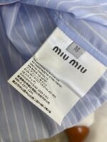Miu Miu Blue Striped Casual Trousers - 图片 9