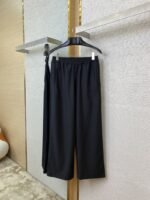 LV embroidered casual wide-leg trousers - 图片 5
