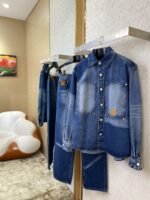 LV photocopied denim jacket coat - 图片 3
