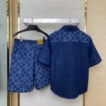 LV America??s Cup Checkered Short Sleeve Shirt - 图片 2