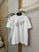 LV Ribbon Embroidered Knit Short Sleeve T-Shirt - 图片 5