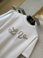 LV Ribbon Embroidered Knit Short Sleeve T-Shirt - 图片 6