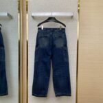 Prada Triangle Label Aged Denim Trousers - 图片 2