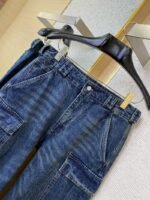 Prada Triangle Label Aged Denim Trousers - 图片 6