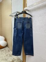Prada Triangle Label Aged Denim Trousers - 图片 7