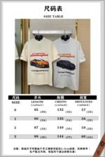 Balenciaga Lamborghini Co-Printed Short Sleeve T-Shirt White - 图片 9