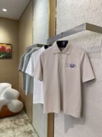 Dior Co-Branded Cat Embroidered Short Sleeve Polo Shirt White - 图片 3