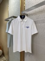 Dior Co-Branded Cat Embroidered Short Sleeve Polo Shirt White - 图片 5