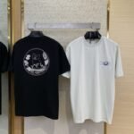 Dior Co-Branded Cat Embroidered Short Sleeve T-Shirt White - 图片 2