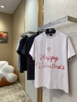 Balenciaga Love Heart Graffiti Short Sleeve T-Shirt White - 图片 3