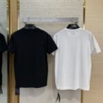 Fendi Logo Embroidered Crew Neck Short Sleeve T-Shirt Black - 图片 2