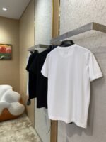 Fendi Logo Embroidered Crew Neck Short Sleeve T-Shirt Black - 图片 4