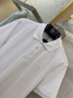 Dior Logo Embroidered Polo Shirt White - 图片 6