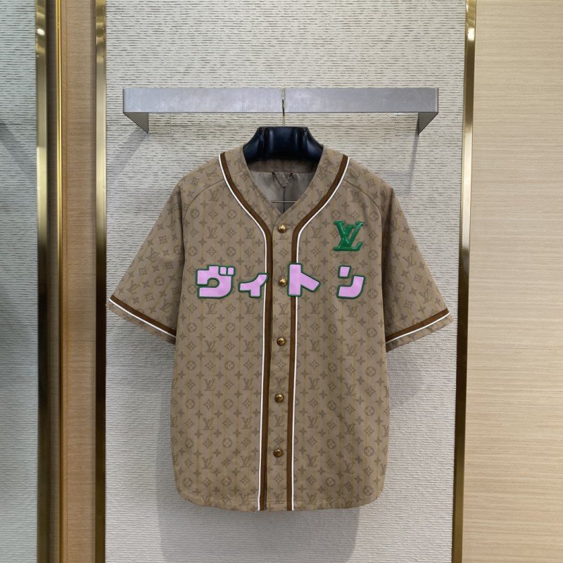 wsxc1742347810724_0.jpg LV Collarless Logo Jacquard Cardigan - 图片 1