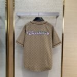 LV Collarless Logo Jacquard Cardigan - 图片 2