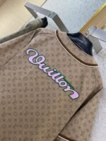 LV Collarless Logo Jacquard Cardigan - 图片 9