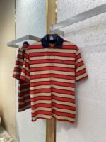 Prada Striped Lapel Embroidered Polo Shirt - 图片 5