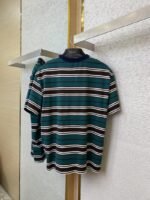 Prada Striped Pocket Short Sleeve T-Shirt Dark Green - 图片 7