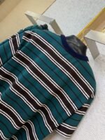 Prada Striped Pocket Short Sleeve T-Shirt Dark Green - 图片 8