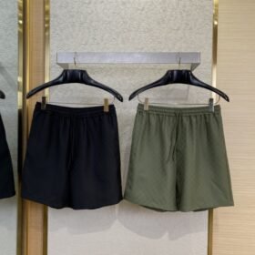 Gucci Jacquard Drawstring Casual Shorts Black