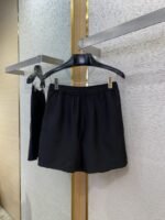 Gucci Jacquard Drawstring Casual Shorts Black - 图片 5