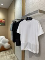 Prada Patchwork Short Sleeve T-Shirt White - 图片 3