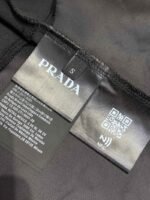 Prada Patchwork Short Sleeve T-Shirt Black - 图片 9