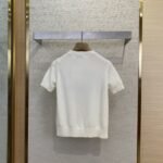 Dior Butterfly Appliqué Knit Short Sleeve T-Shirt - 图片 2