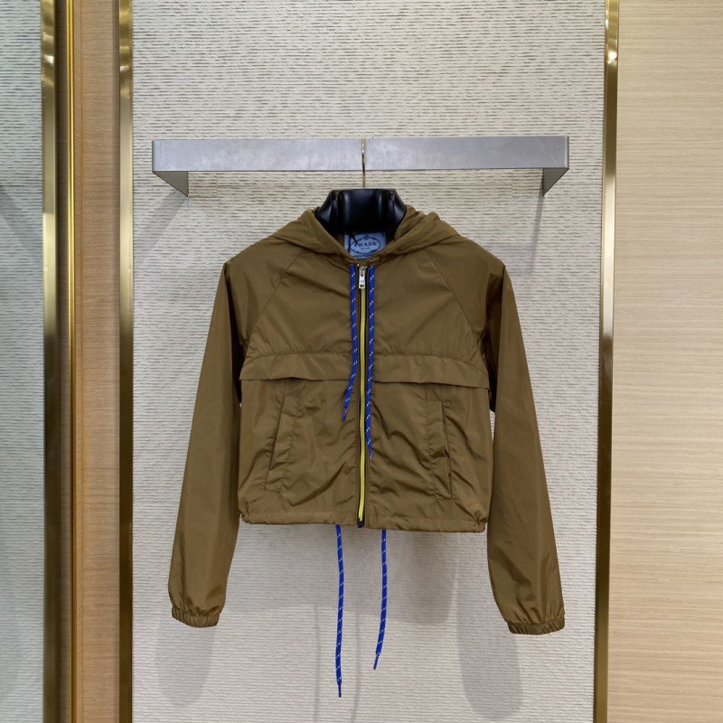 wsxc1742604390798_0.jpg Prada Triangle Label Nylon Hooded Jacket - 图片 1