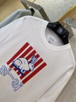 Bottega Veneta White Rabbit Print Short Sleeve T-Shirt - 图片 6