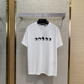LV Sketchy Head Print Short Sleeve T-Shirt