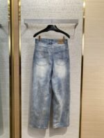 Balenciaga Washed Denim Trousers - 图片 2