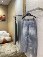 Balenciaga Washed Denim Trousers - 图片 4
