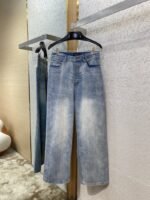 Balenciaga Washed Denim Trousers - 图片 5
