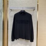Balenciaga Letters Embroidered Crew Neck Sweatshirt