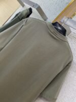 Balenciaga Letter Embroidered Short Sleeve T-Shirt Green - 图片 8