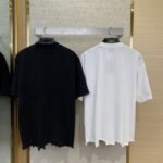 Balenciaga Applique Embroidery Aged Short Sleeve T-Shirt White - 图片 2