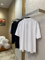 Balenciaga Applique Embroidery Aged Short Sleeve T-Shirt White - 图片 4