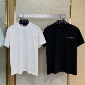 Gucci Letter Print Short Sleeve T-Shirt White