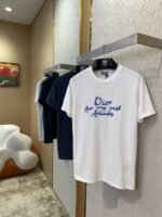 Dior Co-Branded Embroidered Short-Sleeved T-Shirt Navy - 图片 3