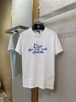 Dior Co-Branded Embroidered Short-Sleeved T-Shirt White - 图片 5