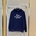 Dior Co-Branded Monogrammed Embroidered Hooded Sweatshirt