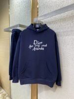 Dior Co-Branded Monogrammed Embroidered Hooded Sweatshirt - 图片 5