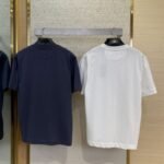Fendi Emblem Embroidery Short Sleeve T-Shirt Navy - 图片 2