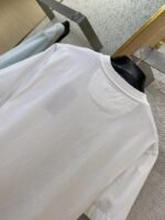 Fendi Emblem Embroidered Short Sleeve T-Shirt White - 图片 8