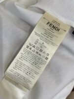 Fendi Emblem Embroidery Short Sleeve T-Shirt Navy - 图片 9