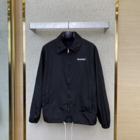 Miu Miu Nylon Drawstring Jacket Coat